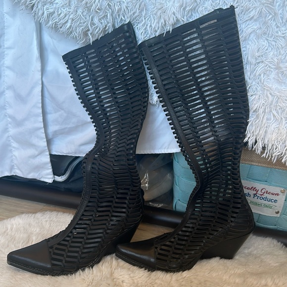 Jeffrey Campbell Shoes - ALL LEATHER JEFFREY CAMPBELL BOOTS